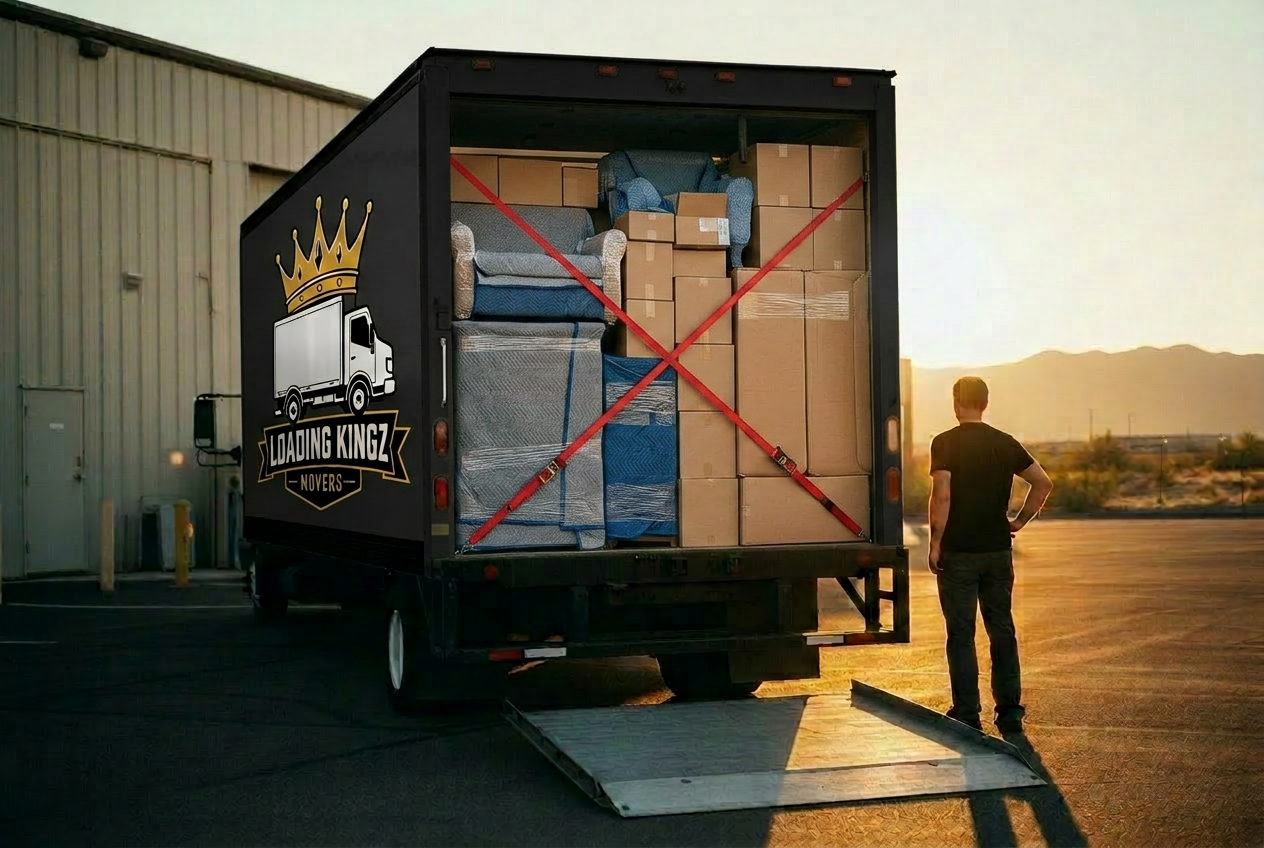 Truck loaded & secured